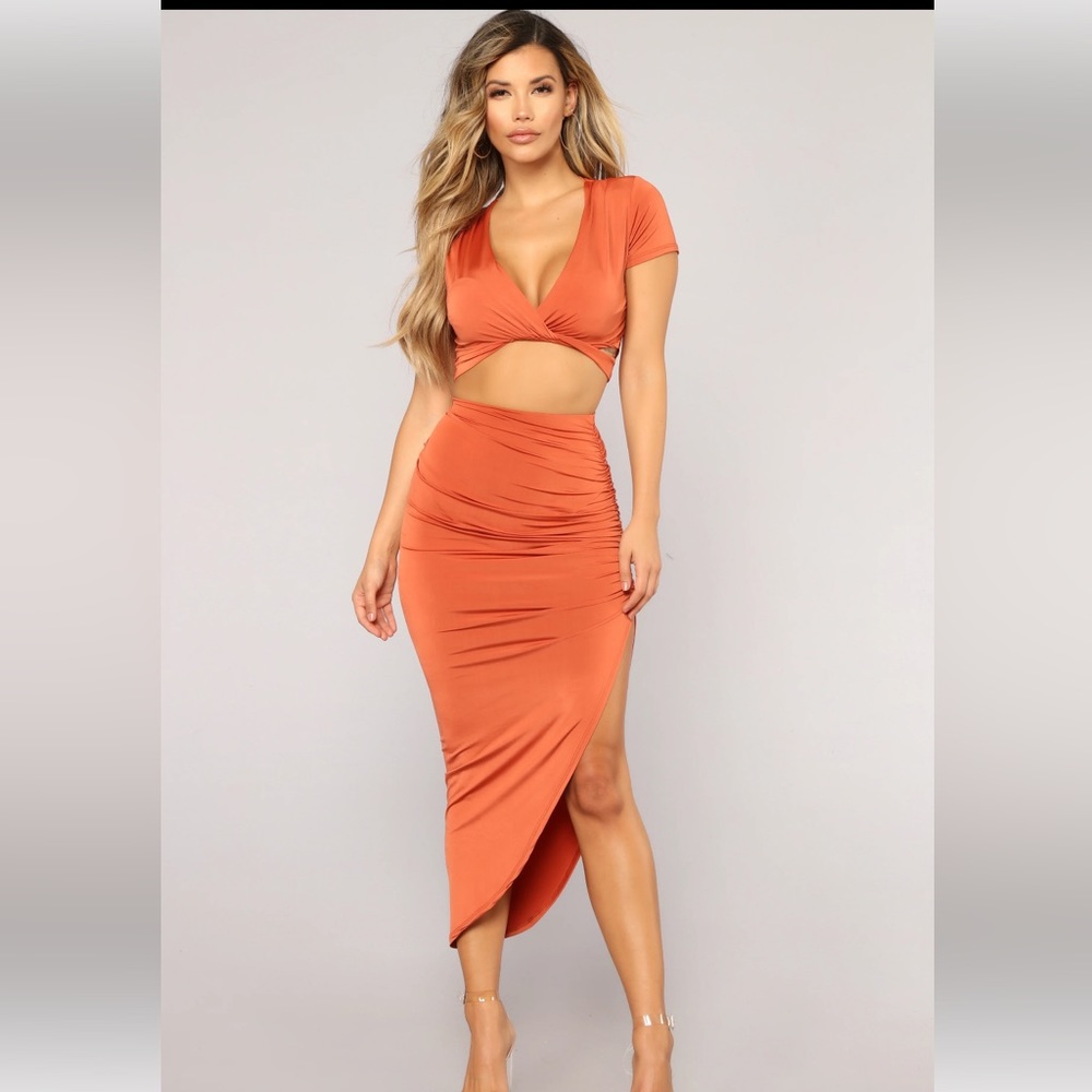 Worn Once Rust Two Piece Set - image 1